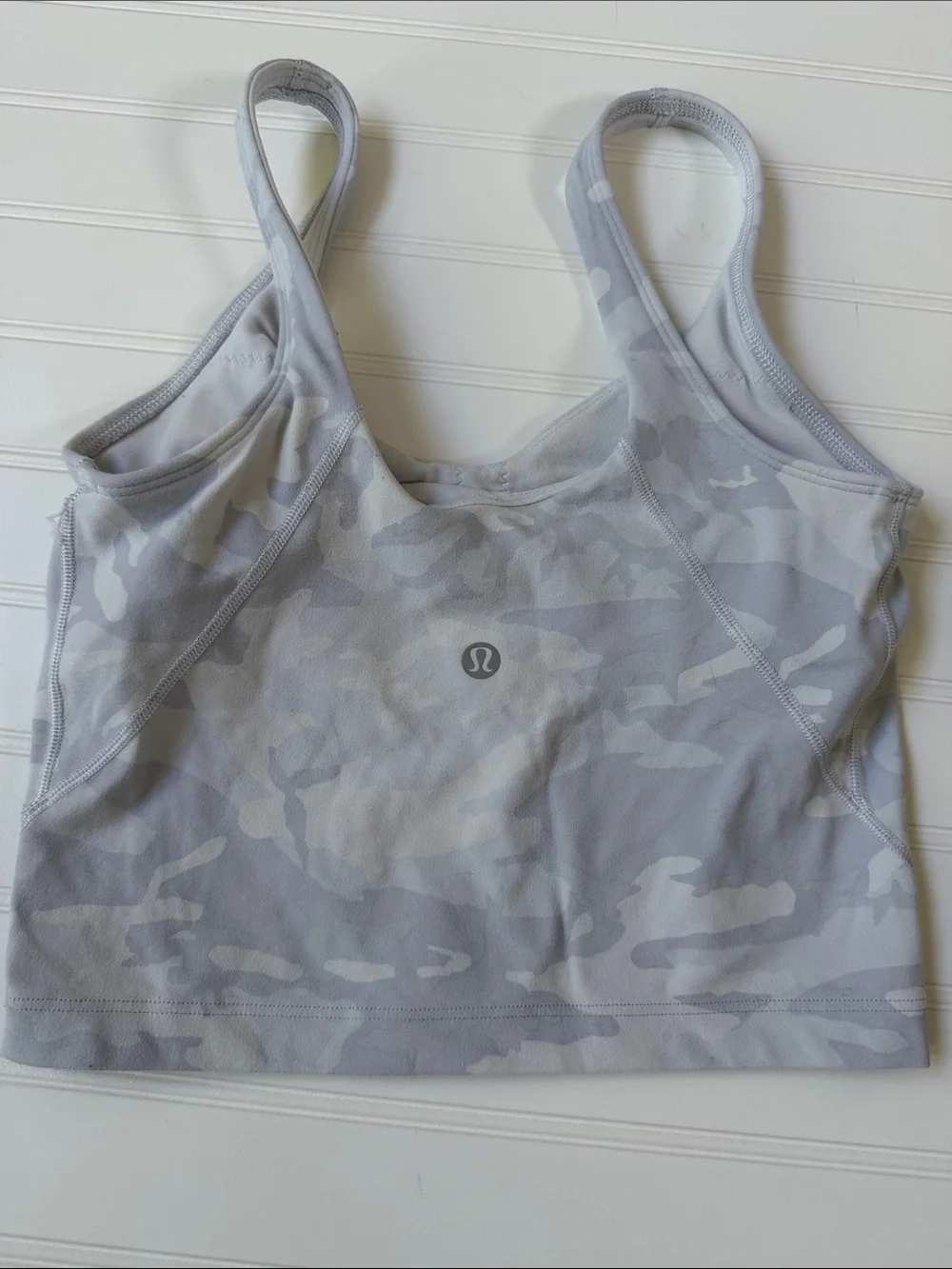 (324)lululemon athletica Light Gray Camo Tank Top